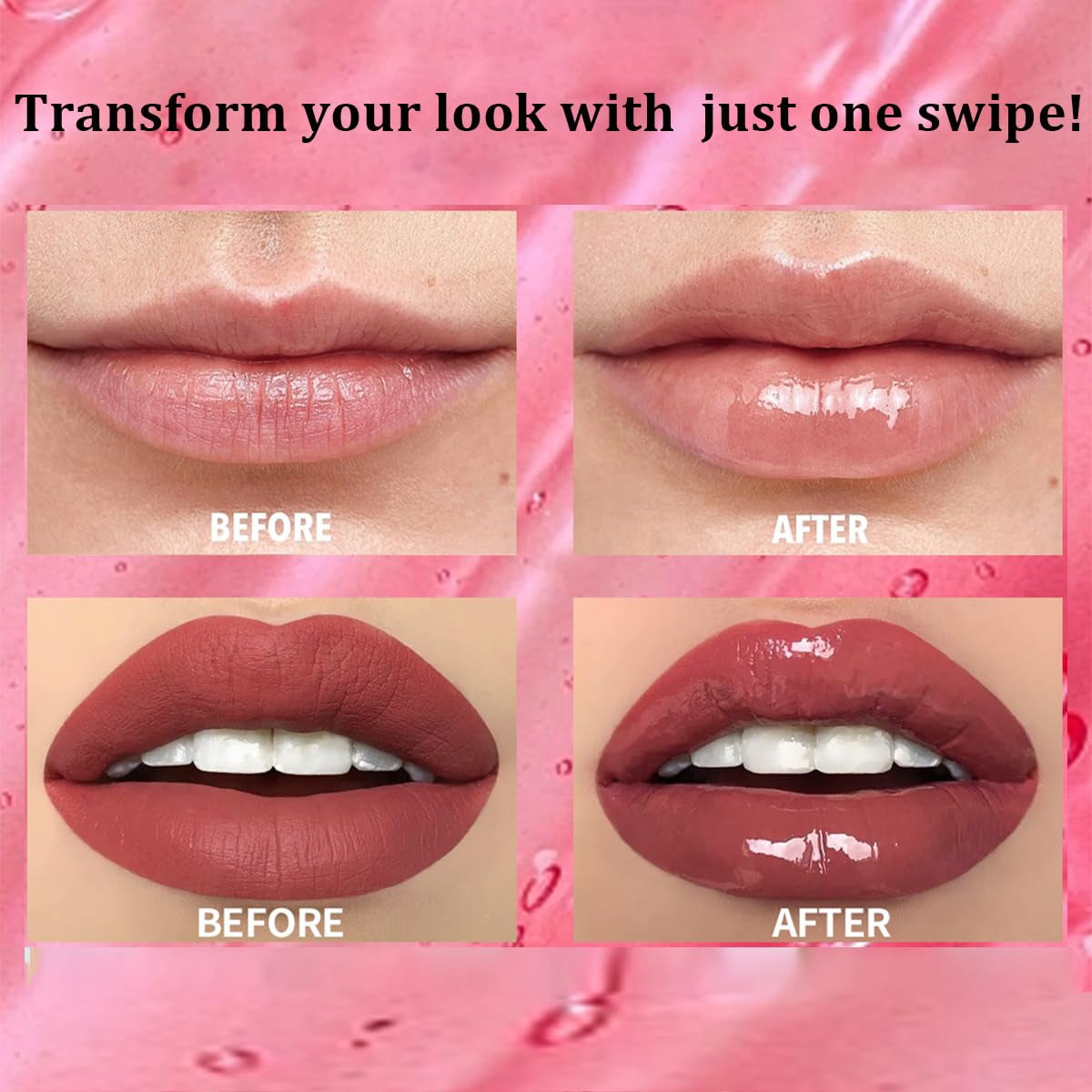 Color-Changing Fruit Lip Oil, 3-Pack, Hydrating Lip Glow Oil