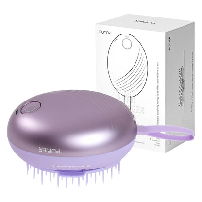 Rechargeable Electric Scalp Massager, Portable, Gold