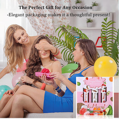 Color-Changing Fruit Lip Oil, 3-Pack, Hydrating Lip Glow Oil