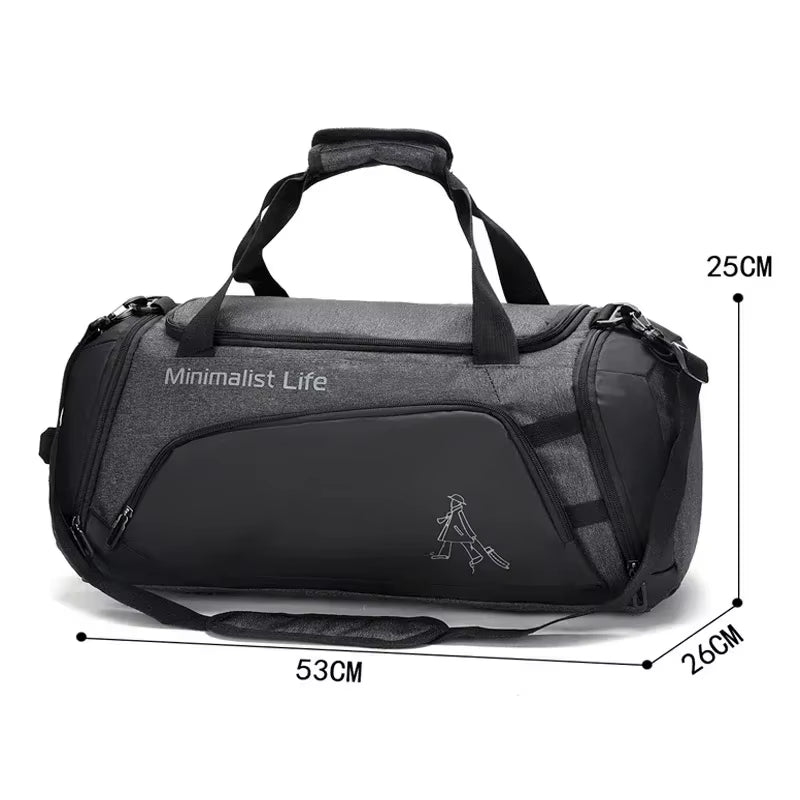 Ultimate Waterproof Sports Gym Bag - Durable Multifunctional Tote for Fitness, Training, and Outdoor Adventures
