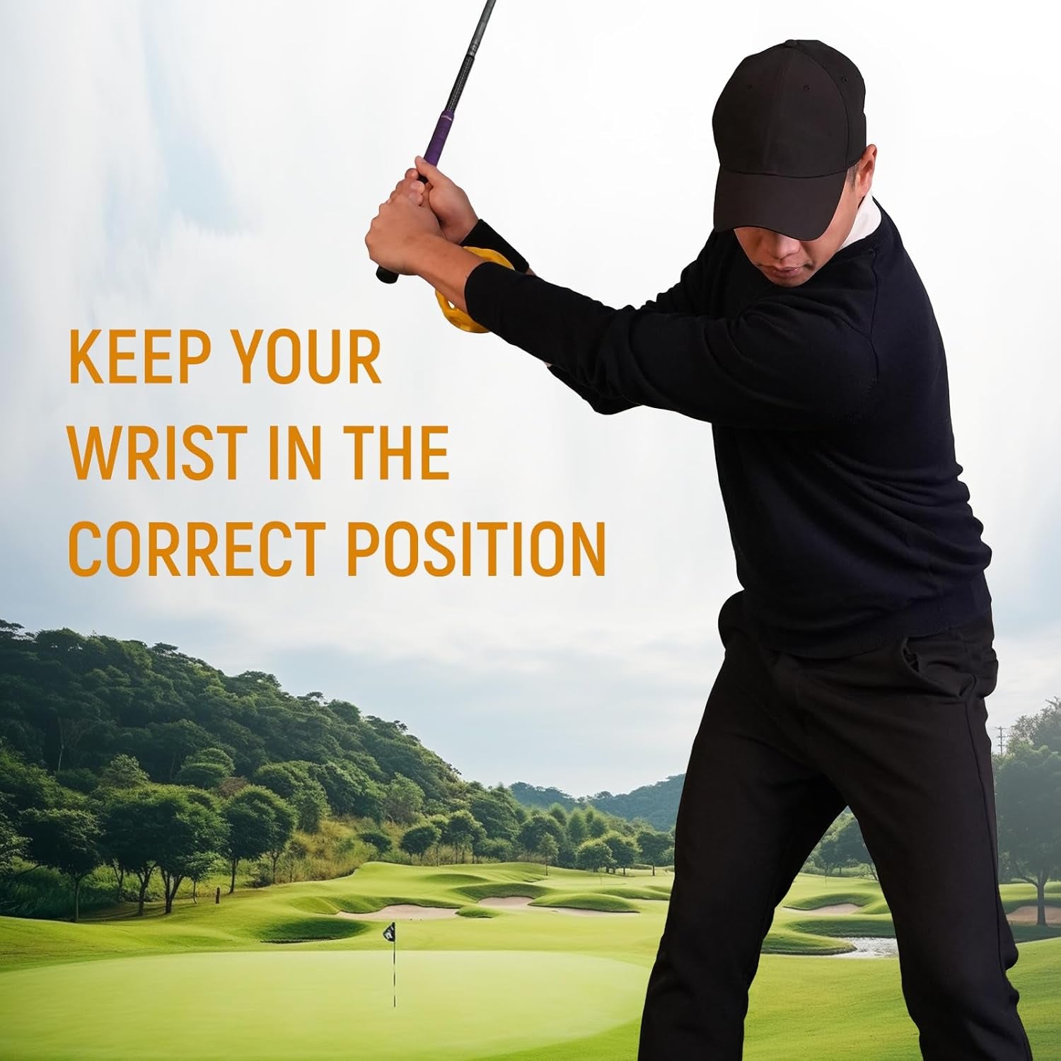 Ultimate Golf Swing Trainer Ball - Improve Your Grip, Posture & Swing Technique!
