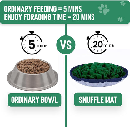 Adjustable Dog Snuffle Mat, Interactive Foraging Puzzle and Slow Feeder