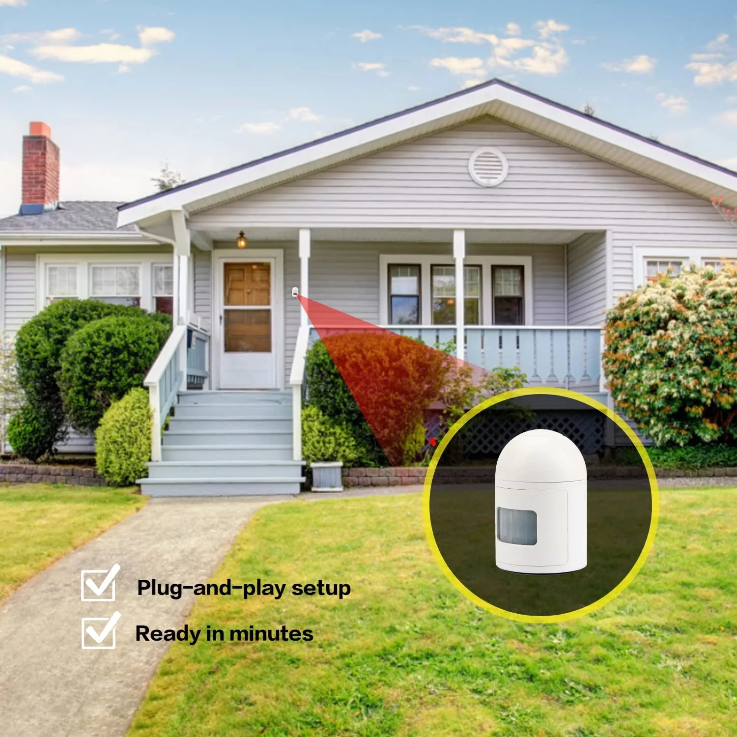 500 FT Range Security Sensors & Alarms - 2 Pack for Ultimate Home Protection