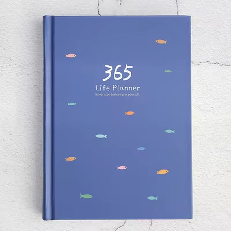 Cute Solid Color Magnetic Buckle Weekly Planner 2025 - A6 Diary & Journal for School Supplies