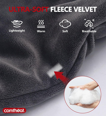 Cordless Heated Neck Wrap with 5000Mah Battery, Rechargeable Heated Scarf