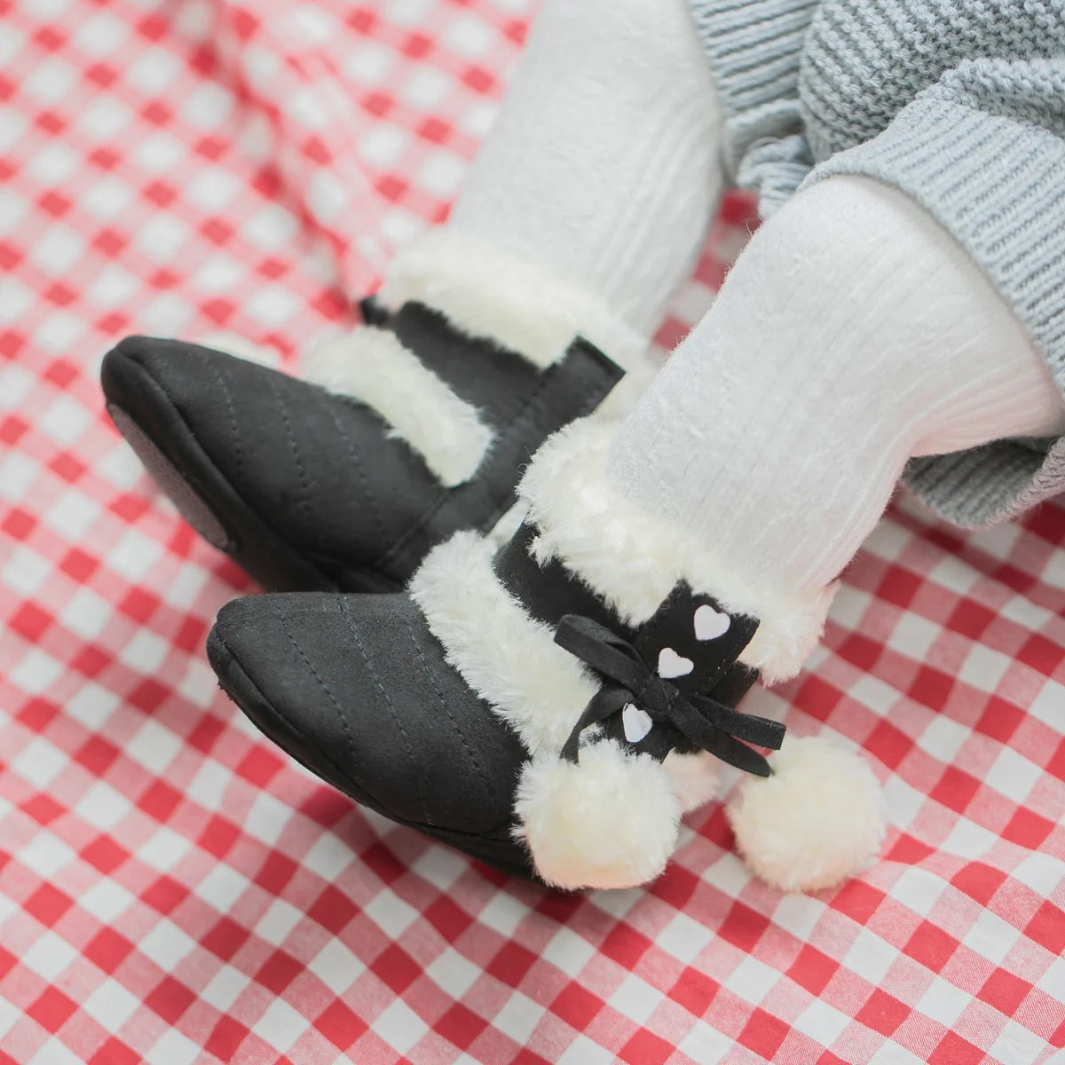 Cozy Winter Booties for Baby Girls & Boys - Slip-On Snow Boots for Infants 3-18 Months