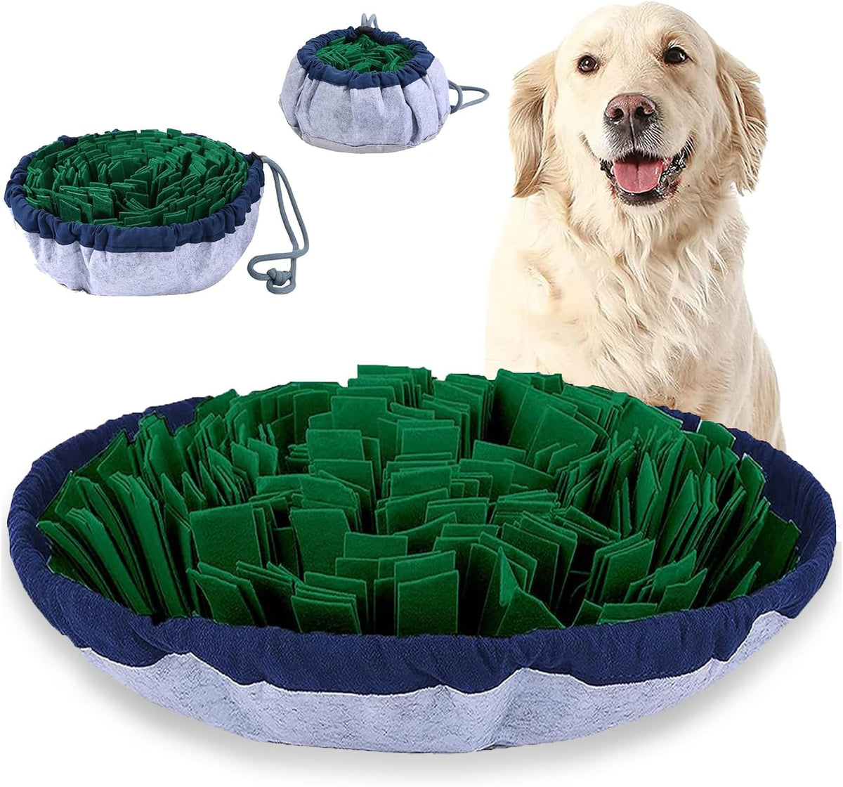 Adjustable Dog Snuffle Mat, Interactive Foraging Puzzle and Slow Feeder