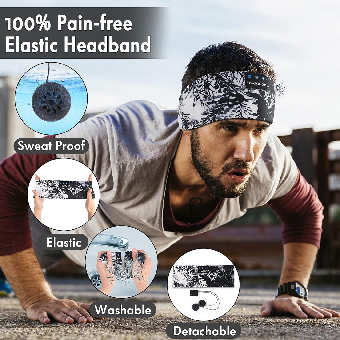 Bluetooth Sleep Headphones & Sleep Mask - Perfect for Relaxation, Travel, Yoga & Insomnia Relief