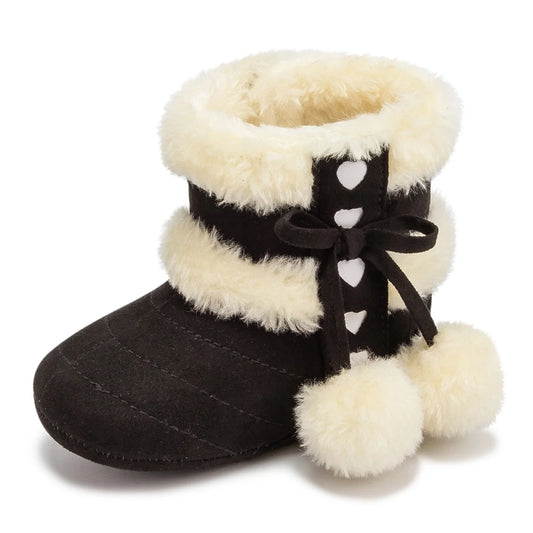 Cozy Winter Booties for Baby Girls & Boys - Slip-On Snow Boots for Infants 3-18 Months