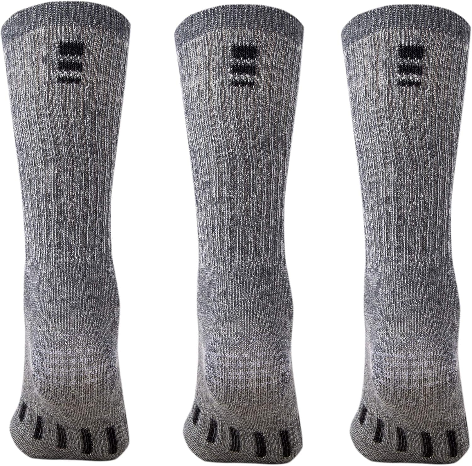 Ultimate Comfort Merino Wool Hiking Socks – 3 Pairs Midweight Cushioned for Men and Women – Warm & Breathable