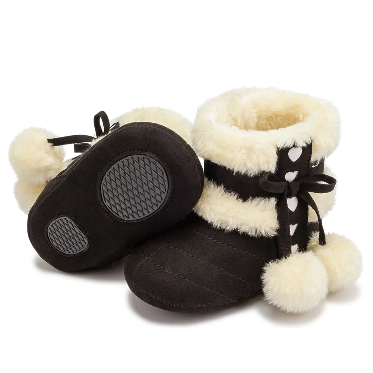 Cozy Winter Booties for Baby Girls & Boys - Slip-On Snow Boots for Infants 3-18 Months