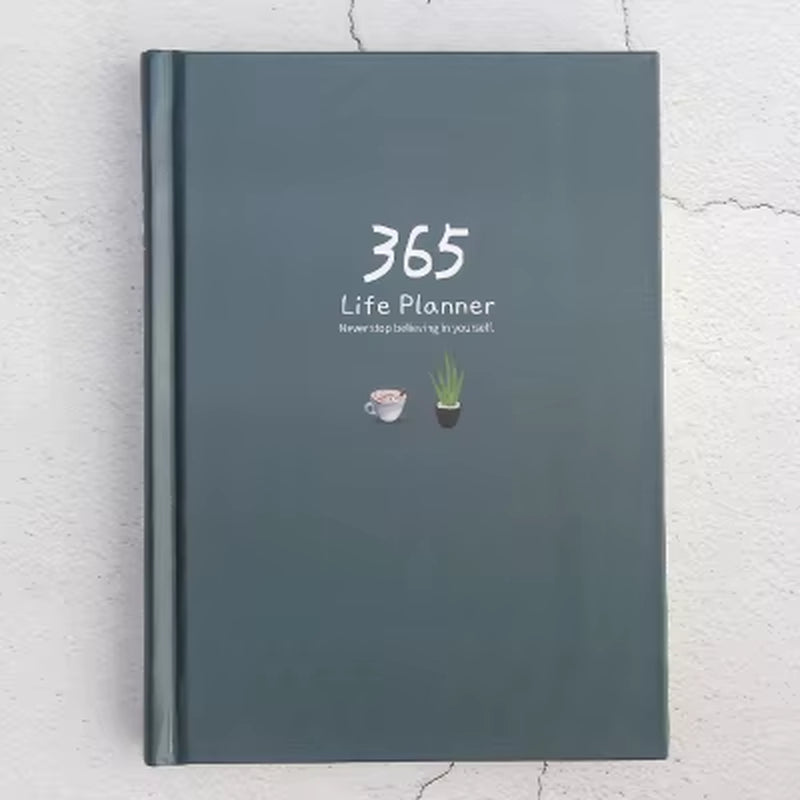 Cute Solid Color Magnetic Buckle Weekly Planner 2025 - A6 Diary & Journal for School Supplies