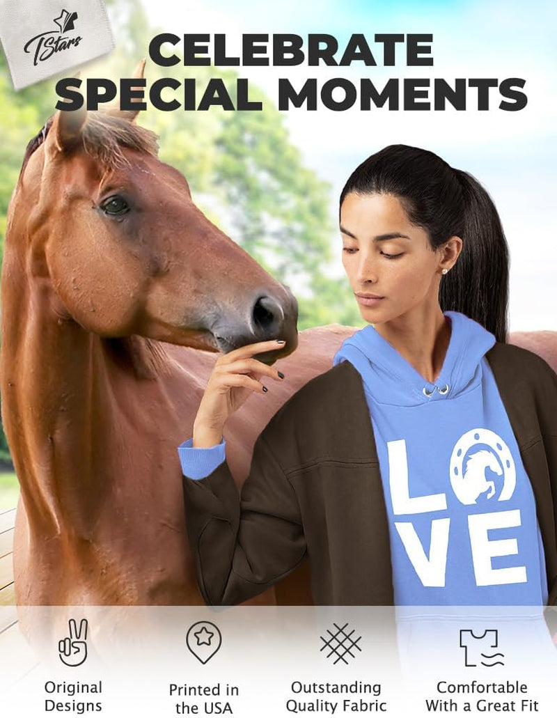 Stylish Horse Riding Hoodie for Women & Teens - Perfect Equestrian Gift for Riders & Barn Lovers