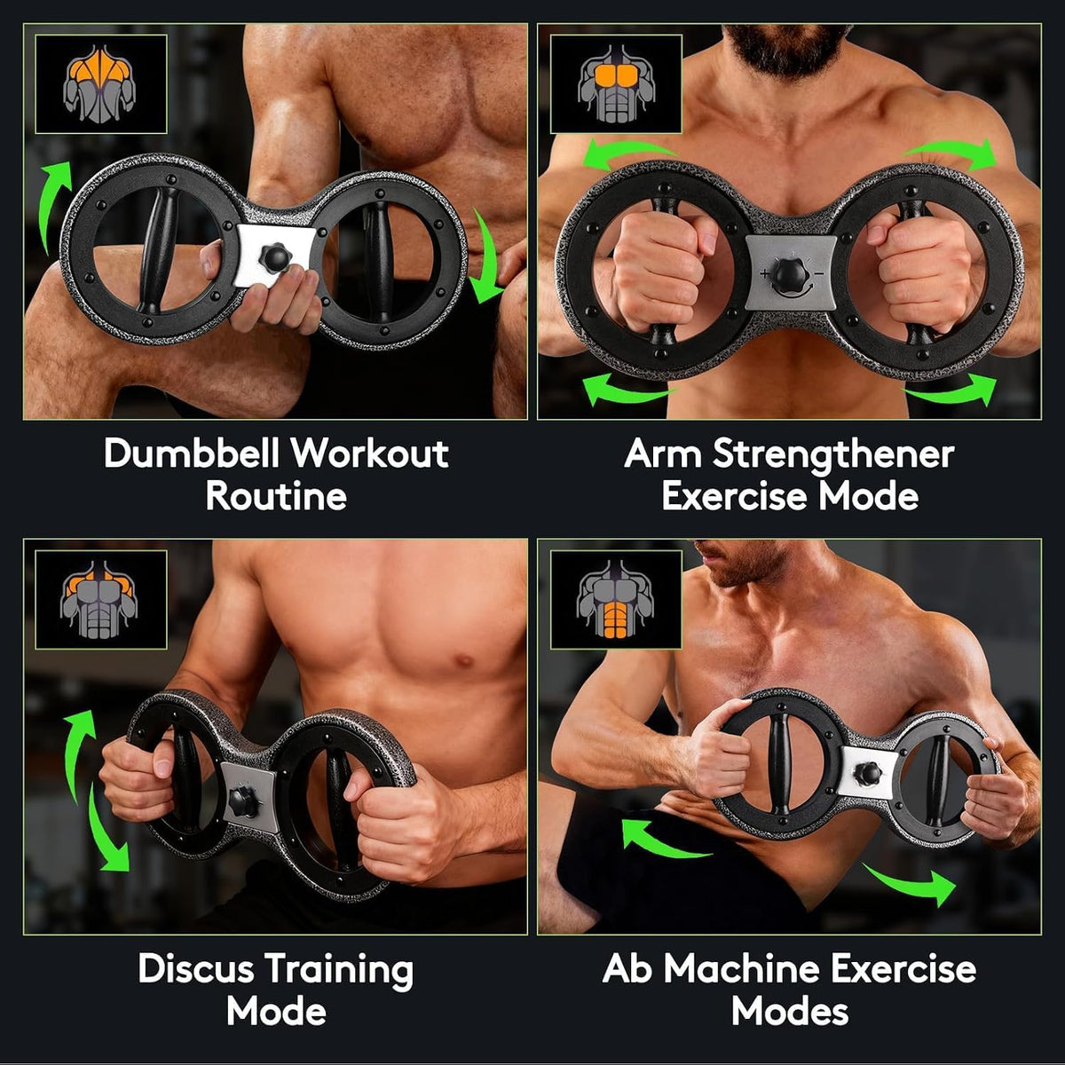 360° Spinning Arm Burn Machine, Adjustable Upper Body and Grip Trainer