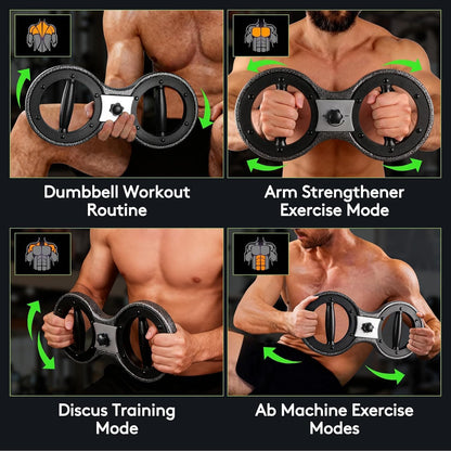 360° Spinning Arm Burn Machine, Adjustable Upper Body and Grip Trainer