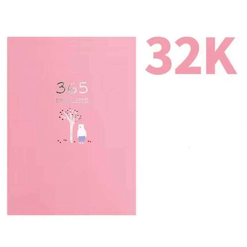 Cute Solid Color Magnetic Buckle Weekly Planner 2025 - A6 Diary & Journal for School Supplies