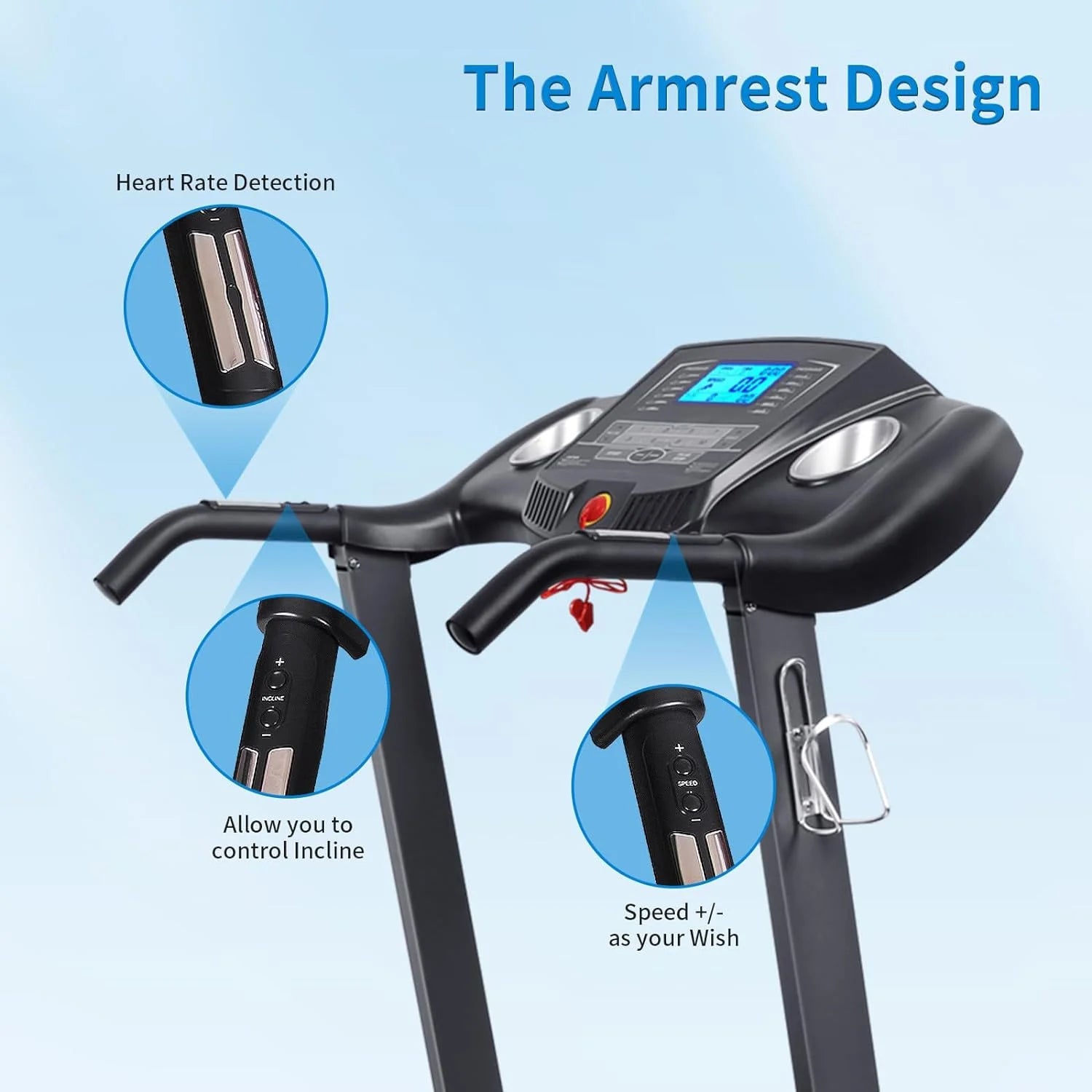 Auto Incline Folding Treadmill - 12 Levels, 2.5 HP, 15 Preset Programs, 8.5 MPH for Home Fitness