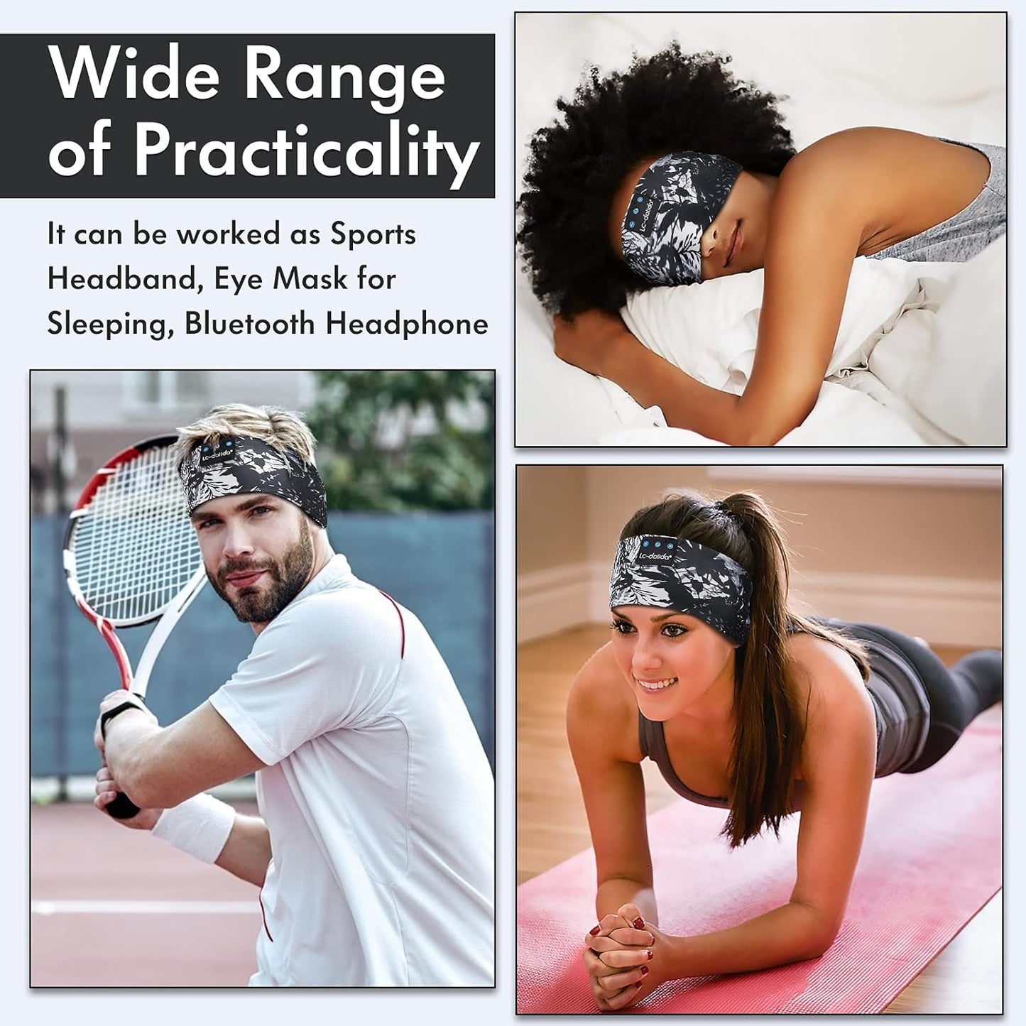 Bluetooth Sleep Headphones & Sleep Mask - Perfect for Relaxation, Travel, Yoga & Insomnia Relief