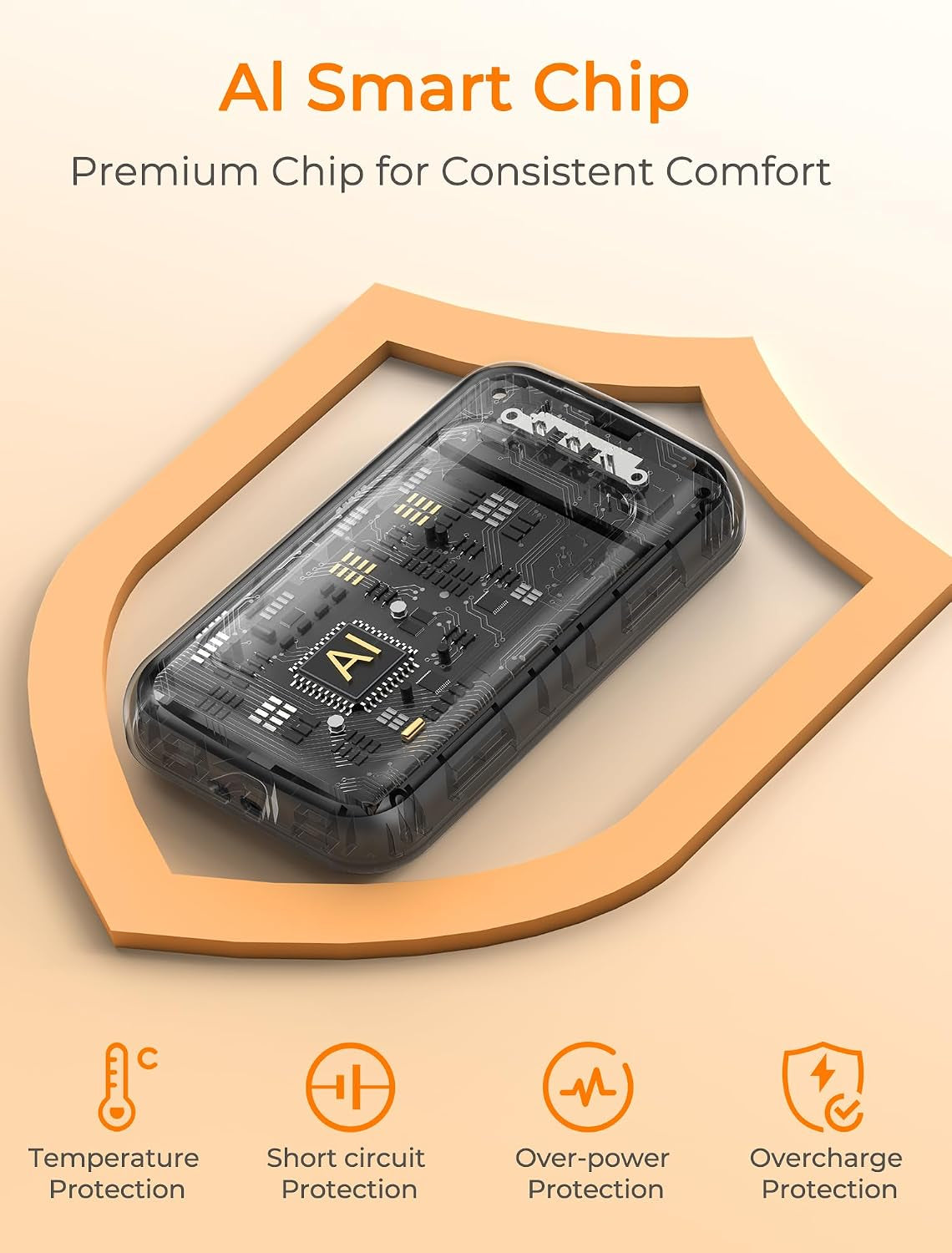 Rechargeable Electric Hand Warmer, Portable Pocket Heater