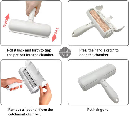 Reusable Pet Hair Remover Roller for Couch, Car, Carpet and Bedding