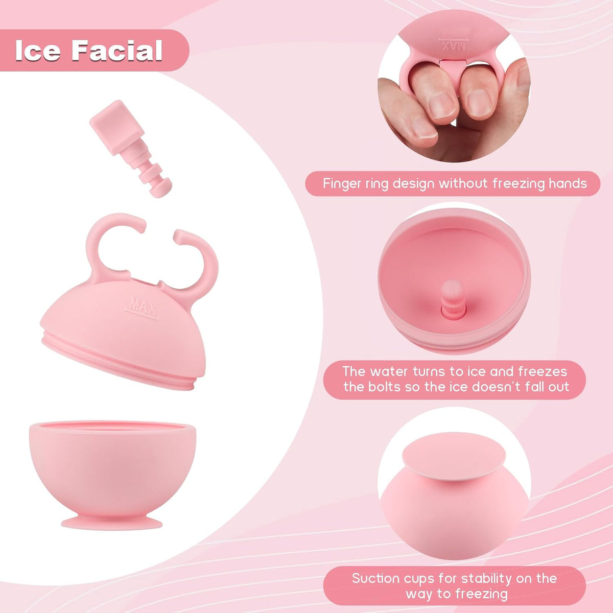 Face Ice Roller, 2-Pack, for Face, Neck and Body