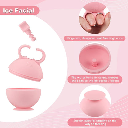 Face Ice Roller, 2-Pack, for Face, Neck and Body