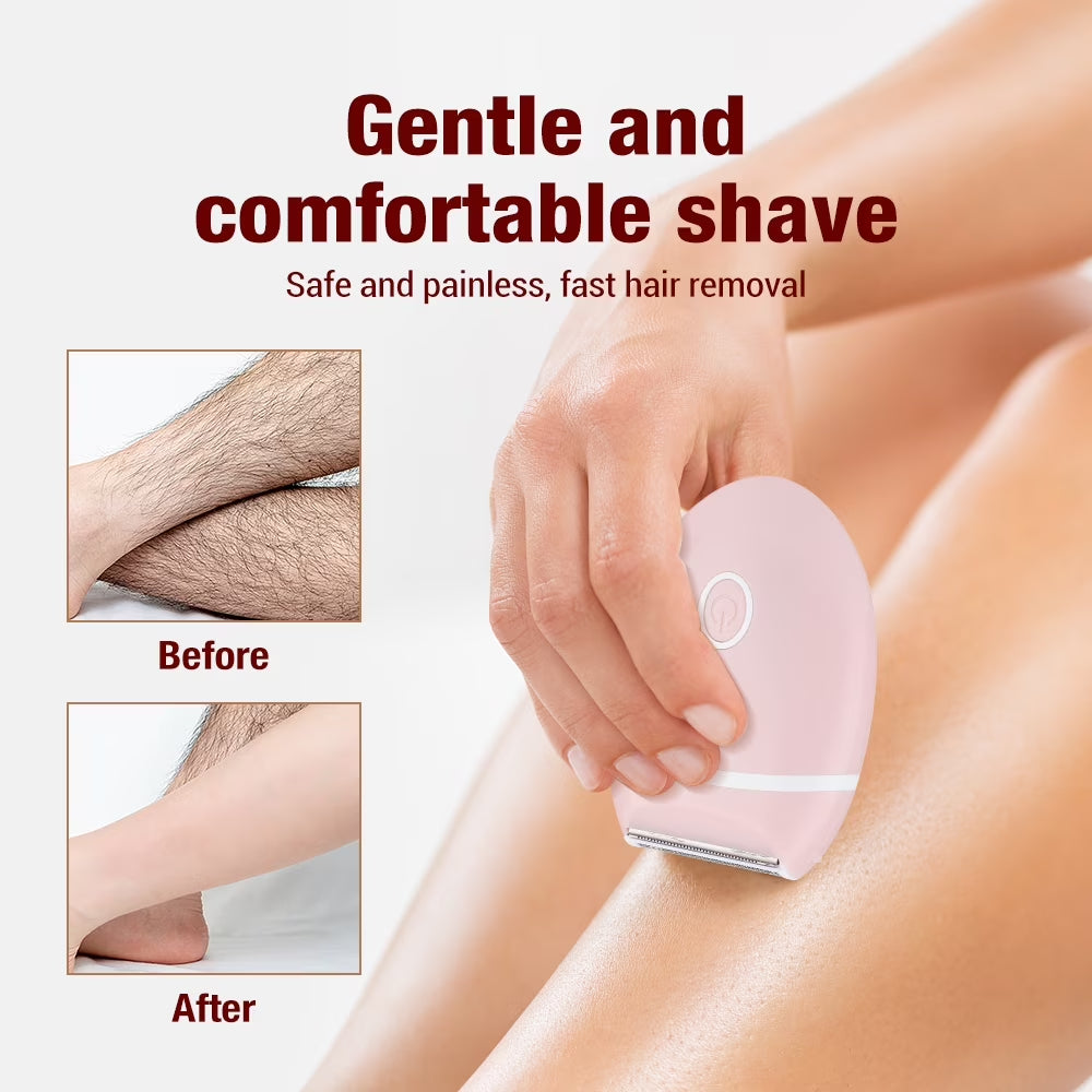 3-In-1 Cordless Electric Body Shaver for Women, Wet and Dry, Rechargeable, Pink