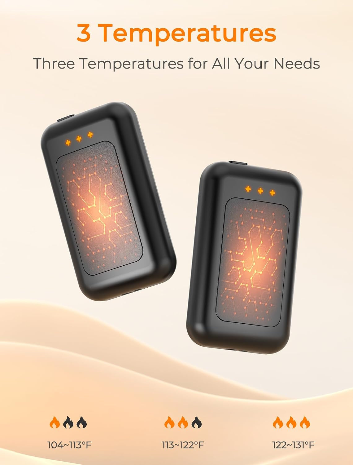 Rechargeable Electric Hand Warmer, Portable Pocket Heater
