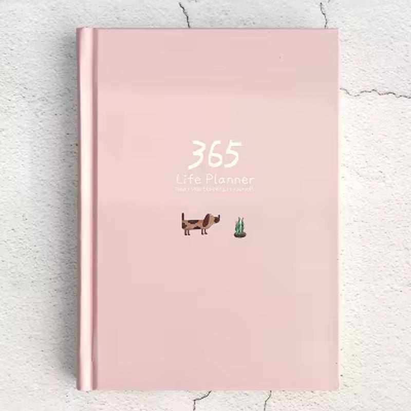 Cute Solid Color Magnetic Buckle Weekly Planner 2025 - A6 Diary & Journal for School Supplies