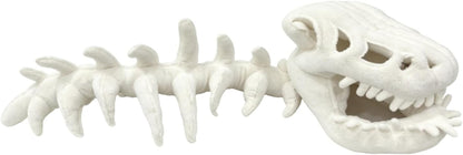 Glow-In-The-Dark Plush Pet Dinosaur Costume, White, Small