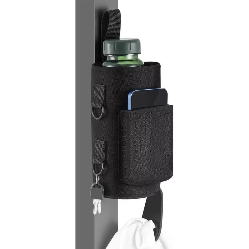 Magnetic Gym Water Bottle Sling Bag - Non-Slip Portable Carrier for Fitness Accessories