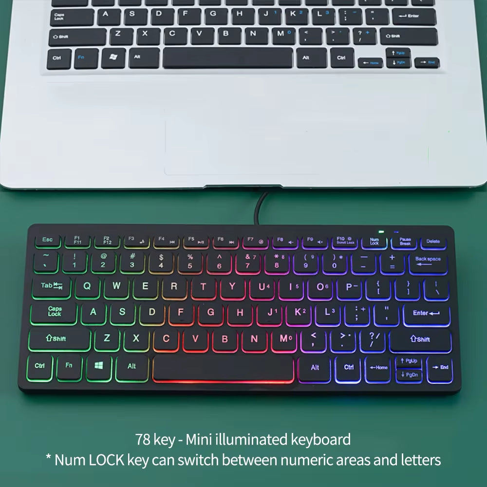 Compact Portable Wired Mini Keyboard for Laptops and Computers - Essential Computer Accessory