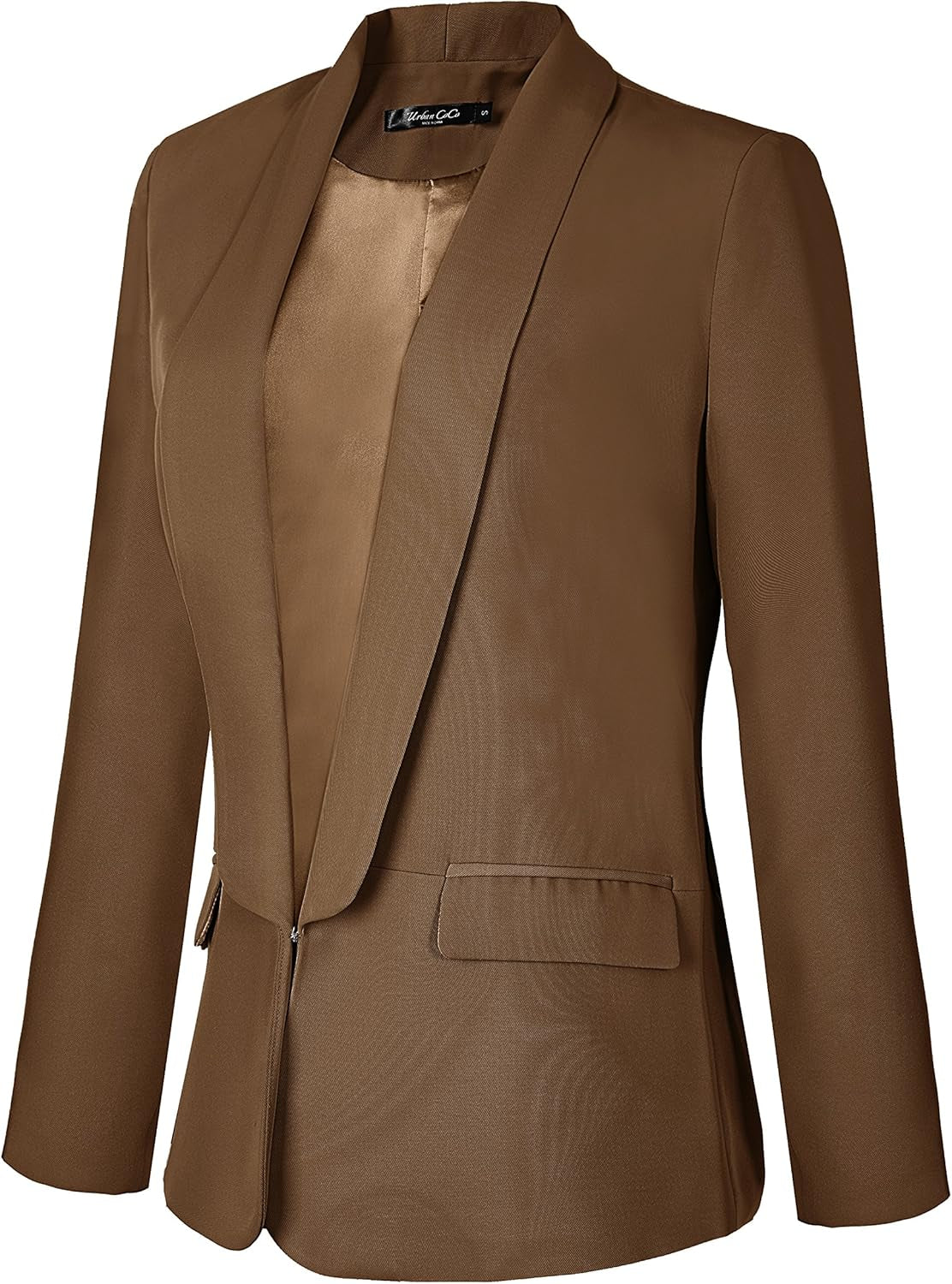 Chic Women's Open Front Office Blazer - Perfect for Professional Workwear