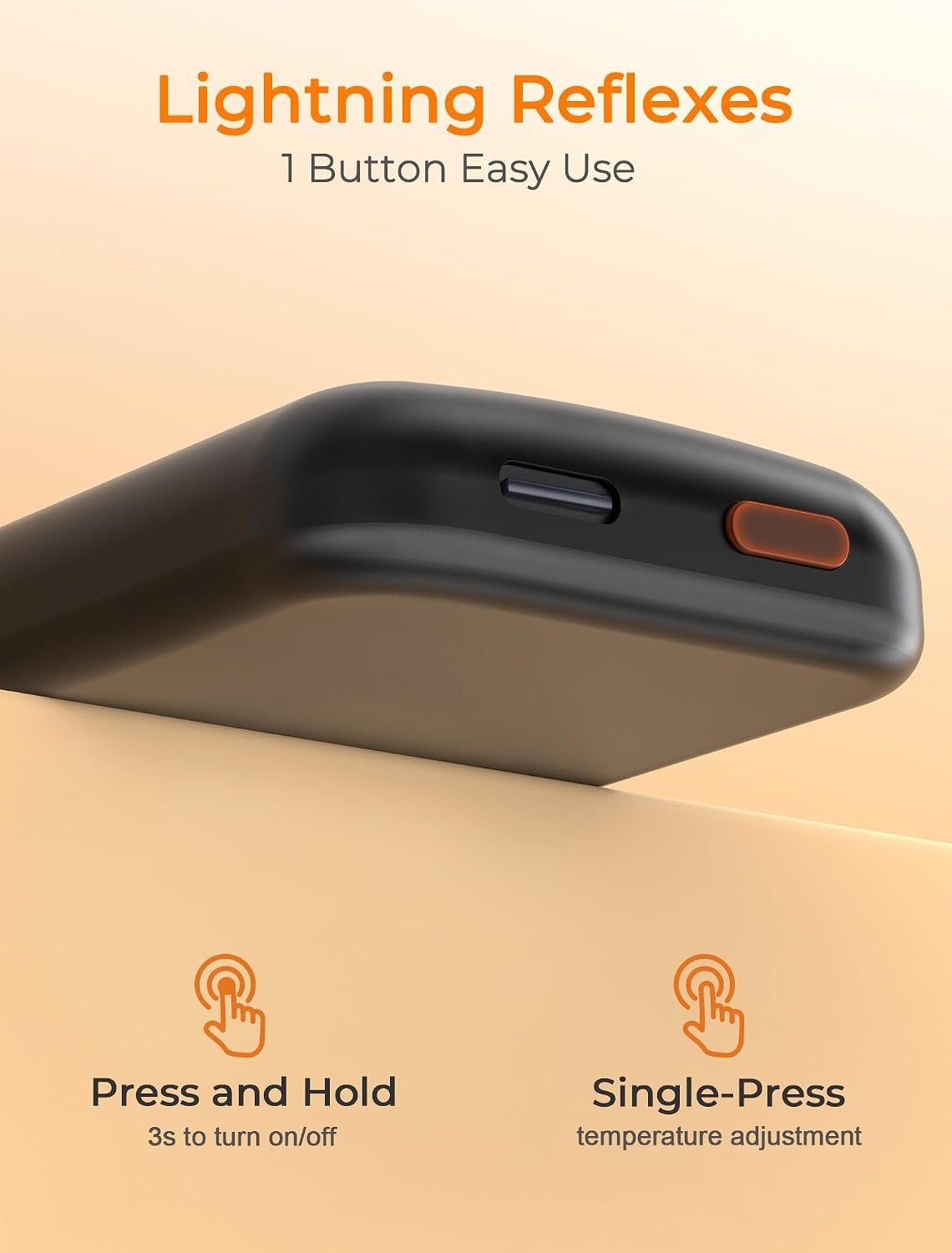 Rechargeable Electric Hand Warmer, Portable Pocket Heater